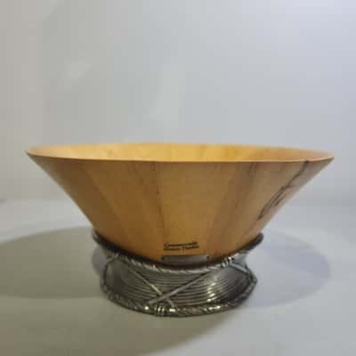 Royal Selangor Pewter Salad Bowl w/ Matching Spoon and Fork