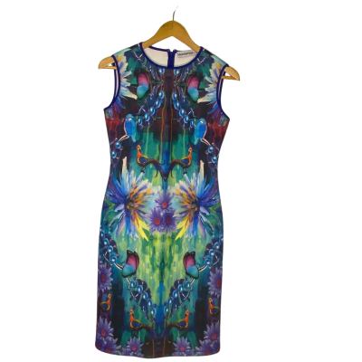 Mackenzie Mode Womens  Size S Midi Dress Animal print / Floral 