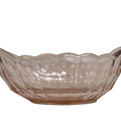 Vintage Indiana Glass Depression Pink Serving Bowl