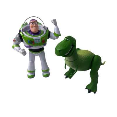 Toy Story Talking buzz light year and dinosaur 