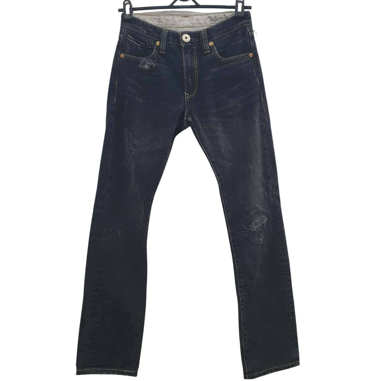 Levis Mens Size 28 505 Slim Straight Jeans Grey (s)