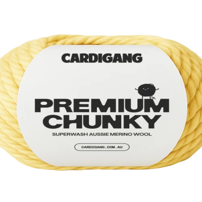NEW - Cardigang Everyday Chunky Acrylic Yarn Butter Yellow