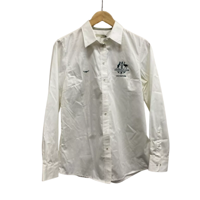 R.M. Williams Women’s Off White Nicole Button Up Shirt Size 12 