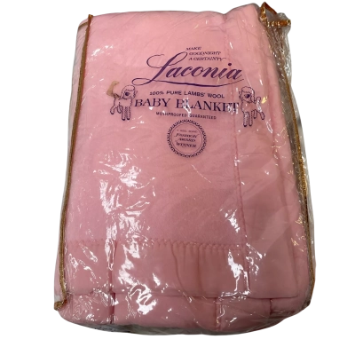 LACONIA Baby Blanket Pure Wool Pink
