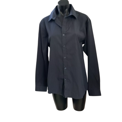 Jonathan Adams Mens  Size M Business Shirt Blue / Pinstriped 