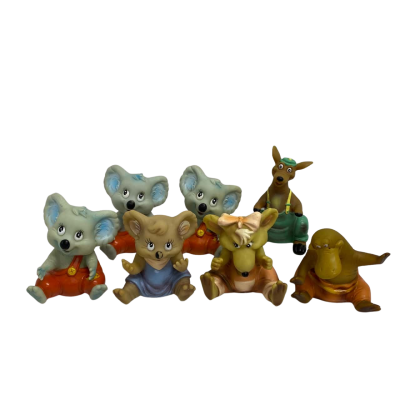 7x Blinky Bill Soft Rubber Toys