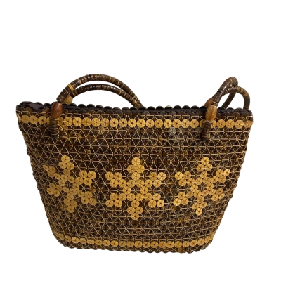 Womens Handcrafted wooden Beaded Bag 