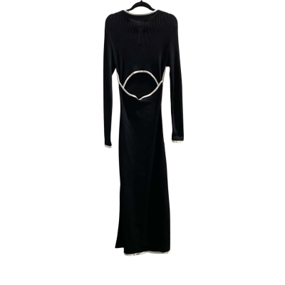 BNWT Dissh Womens Open Tummy  Size L Bodycon Maxi Dress /xi Dress Black  / White  RRP $199.99 (11516864)