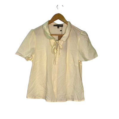 Princess Highway Womens  Size 12 Short Sleeve Shirt Yellow 