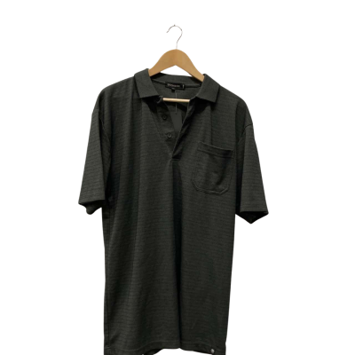 Mens  Size L Polo Shirt Grey / Khaki 