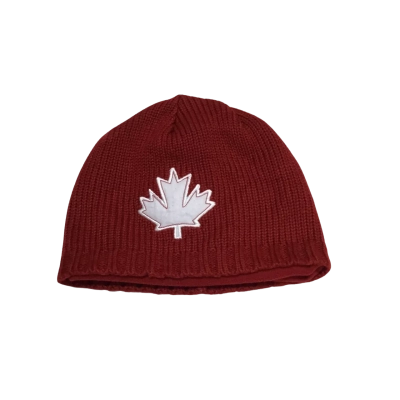 Go Canada Chunky Red Beanie By Kootenay Knitting