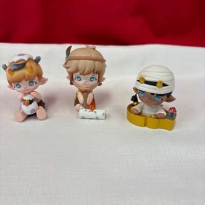 Pop Mart  x 3 "Zoe Fantastic Museum Series" Mummy, Primitive, & Dodo