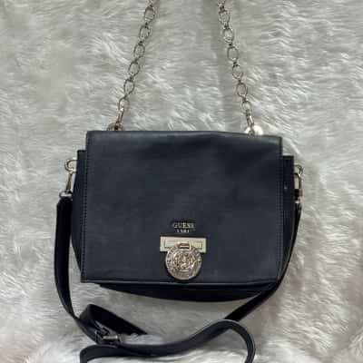 Guess Womens Black  / Silver bag