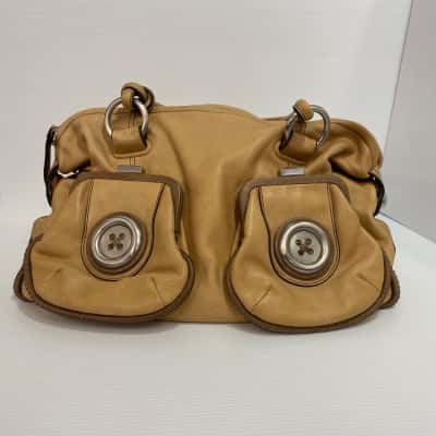 Mimco Womens Metal Button Leather bag - RRP$389