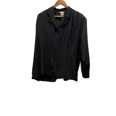JE Fashion Womens Black Shirt Size L