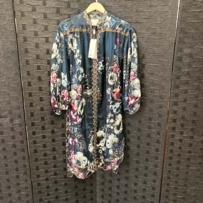 Camilla Womens  Size XXS Long Sleeve Dress Blue / Floral 