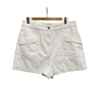 Staple the Label Womens  Size XL Denim Shorts White RRP $109