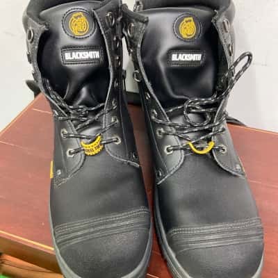  Mens BLACKSMITH  Size 13 Steelcap Boots  Black  