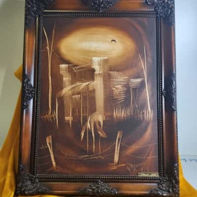 Peter Browne Artist - "Gunner Rain" Painting