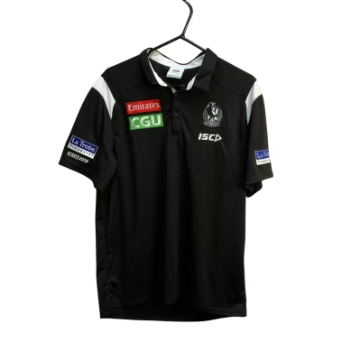 AFL Mens  Size L Short Sleeve Shirt Black  / White 