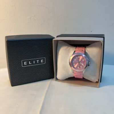 Elite Pink Wrist Watch