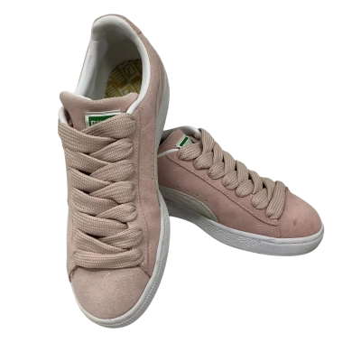 Puma peach suede shoes Size 9.5