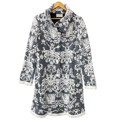 Elisa Cavaletti Womens  Size 44 Winter Coat Blue / White 