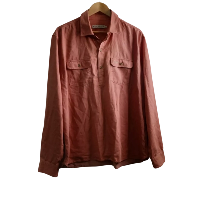 R.M. Williams Mens  Size XL Long Sleeve Shirt Coral 