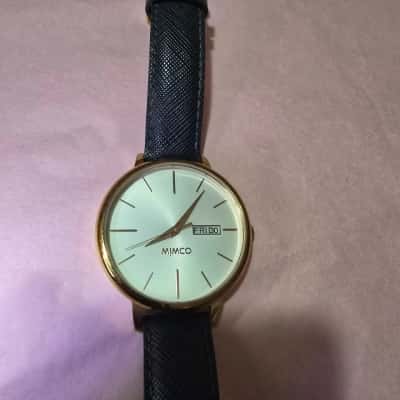 Mimco Womens Watch Timepiece - navy blue and gold