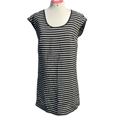Tommy Hilfiger Womens  Size 6 Mini Dress Black  / Striped / White 