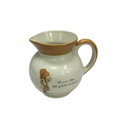 Vintage Holly Hobbie “Country Living” Stoneware Pitcher
