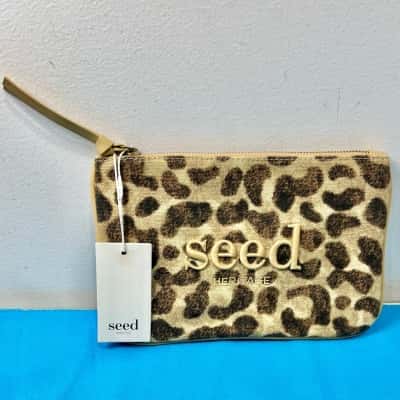 BNWT Seed Heritage Cosmetic Bag Animal Print 