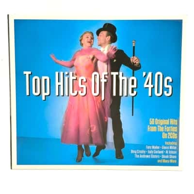 Various Artists  ‎– Top Hits Of The '40s 2 CD Album Set In Near New Condition - Jazz, Pop Compilation
