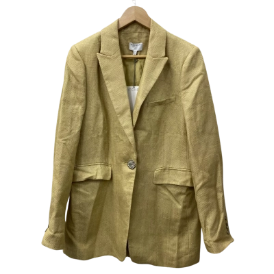 Witchery Womens  Size 12 Blazer pale Mustard 