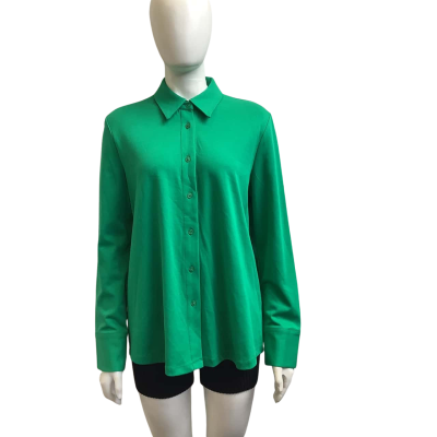 Brand New Sportscraft Womens  Size XL Rebecca Long Sleeve Shirt Emerald 