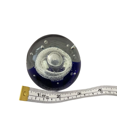 Small glass bubble paper weight