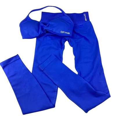 DFYNE Bra & Leggings - Blue Size S & XS 
