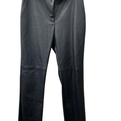 Decjuba Womens  Size 14 leatherlook Straight Leg Pants Black  