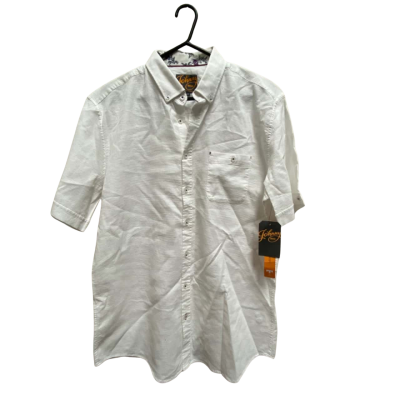 Johnny Bigg Mens  Size XL Short Sleeve Shirt White 