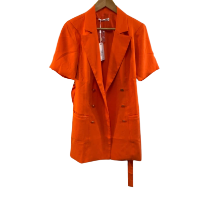 BNWT Fresh Soul Womens  Size 12 Suit Jacket Orange 