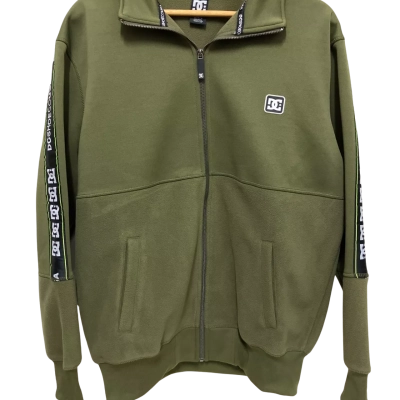DC Mens  Size M Front Zipper Green / Olive 