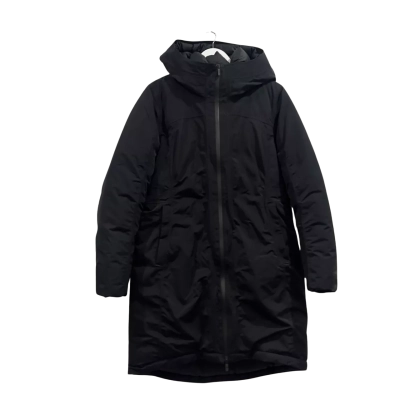 Lululemon Black Long Hooded Puffer Goose Down  Jacket Black Size 10