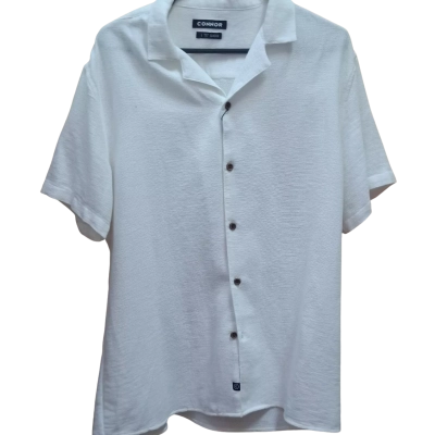 Connor Mens  Size L Short Sleeve Shirt White 