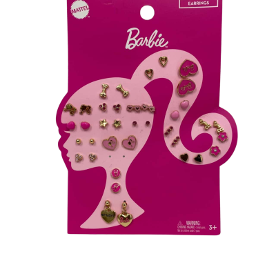 Barbie Kids/Girls Metal Earrings SET Pink BNWT