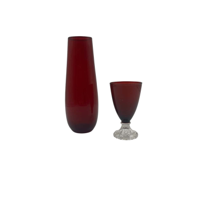 Red Glass Vases