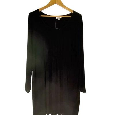 Capture Womens  Size XXL Long Sleeve Dress Black  