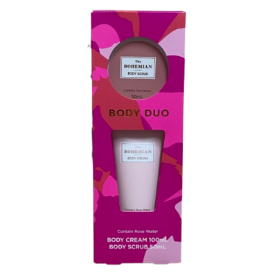The Bohemian Body Scrub & Body Cream Package