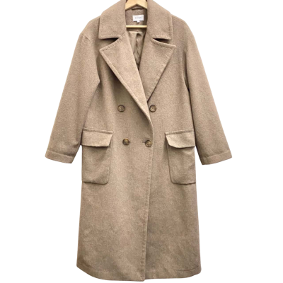 Piper Brown Wool Blend Winter Coat Size 10