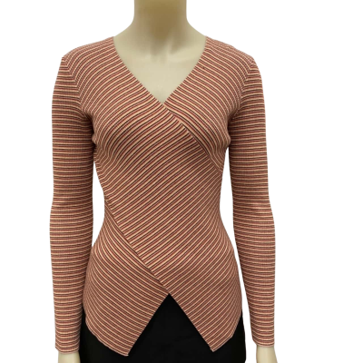 Portmans Womens  Size L Long Sleeve Top Striped 