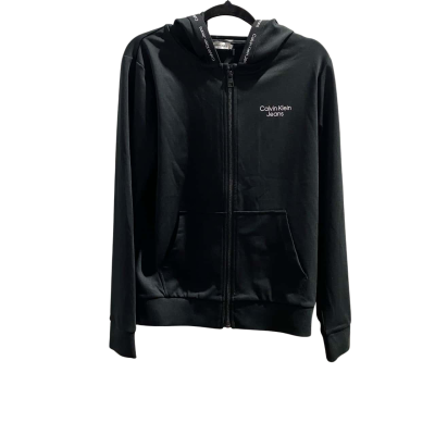 Calvin Klein Jeans Womens  Size 14 Hooded Jacket Black  